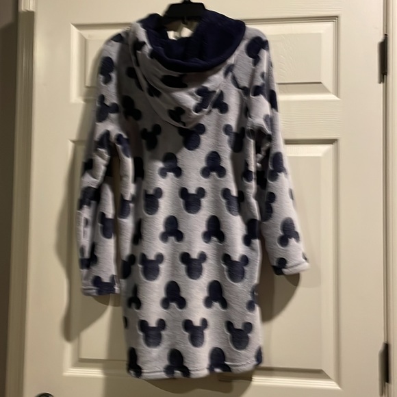 Disney, navy/gray Mickey Mouse fleece hoodie, size Med - Picture 2 of 5